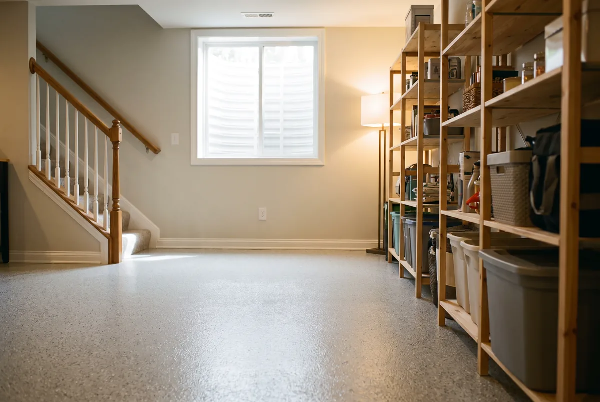 basement floor epoxy in Carmel