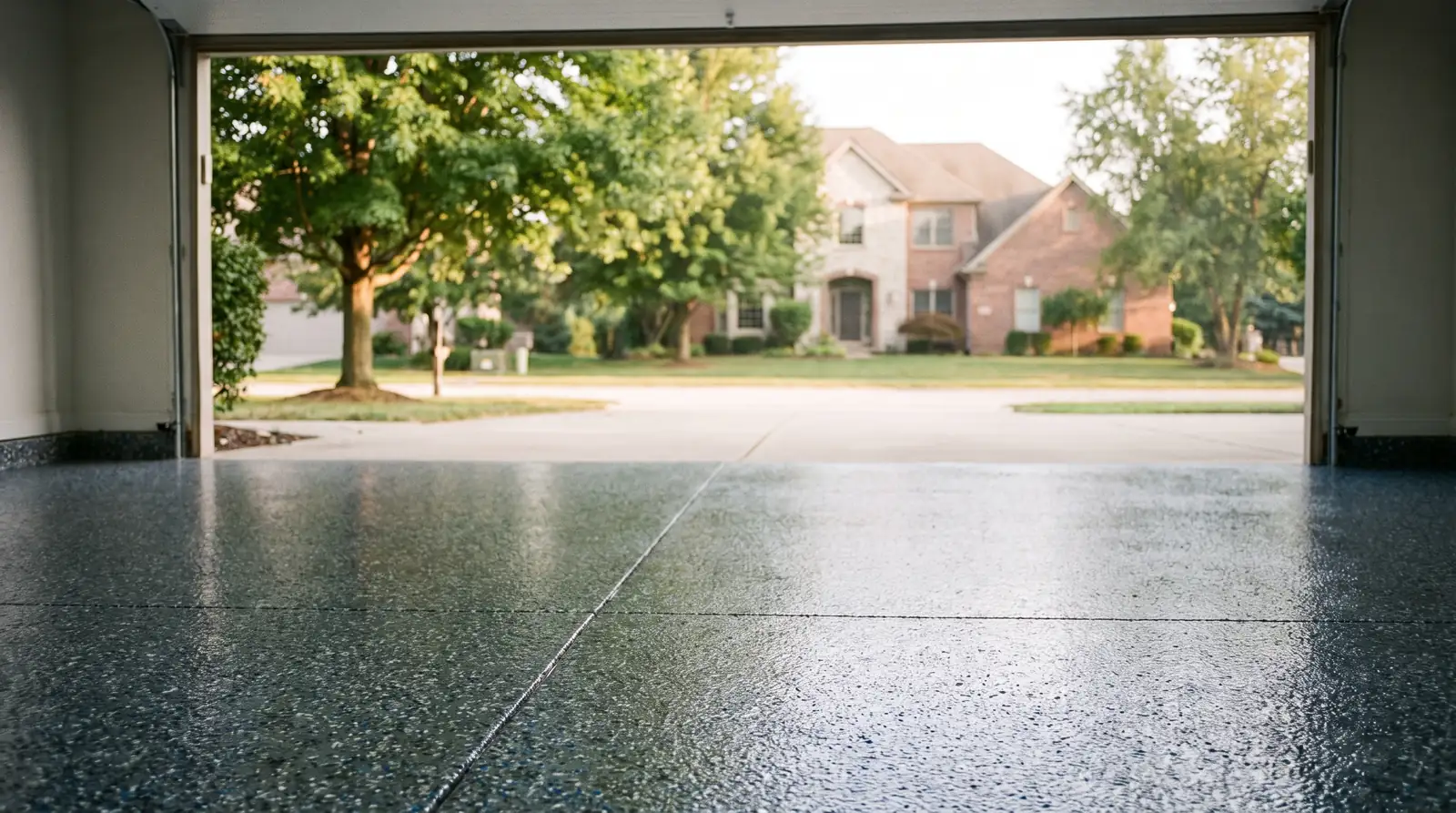 Epoxy garage floor in Carmel, IN